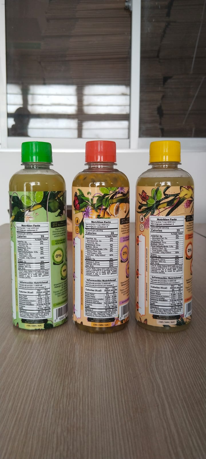 SUCANJU Bottles Back Nutrition Facts